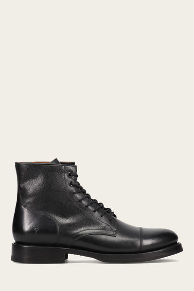 Dylan Lace Up - Black Scotchgrain - Outside