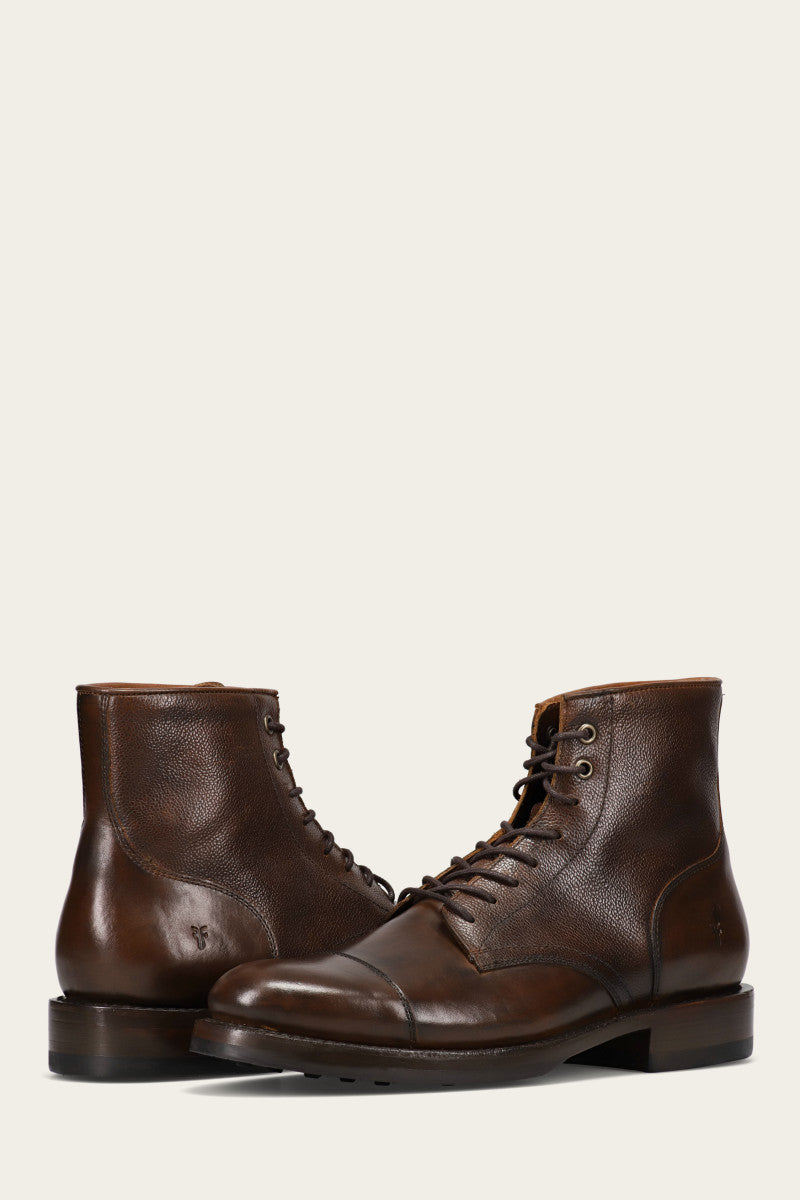 FRYE Dylan Lace-Up Boots.