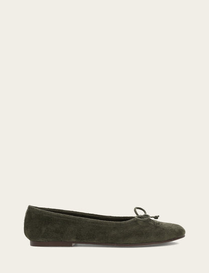 Emma Ballet - Dark Olive - Outside