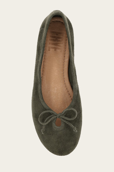 Emma Ballet - Dark Olive - Top Down