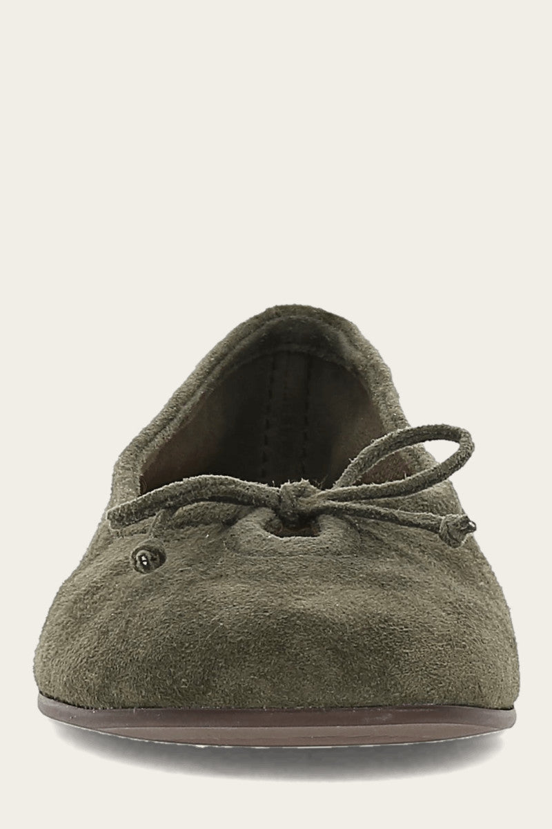 Emma Ballet - Dark Olive - Front