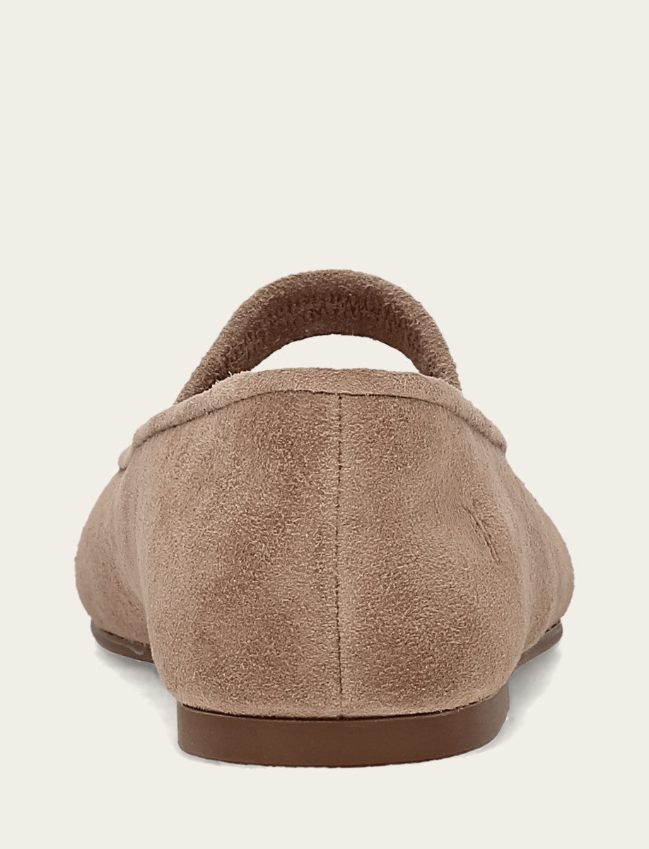 Emma Elastic Mary Jane - Dark Taupe - Back