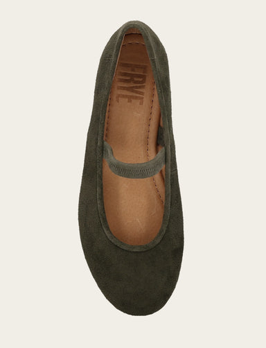Emma Elastic Mary Jane - Dark Olive - Top Down