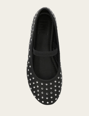 Emma Studded Mary Jane - Black - Top Down