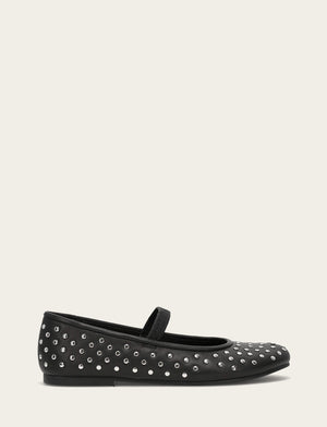 Emma Studded Mary Jane - Black - Outside