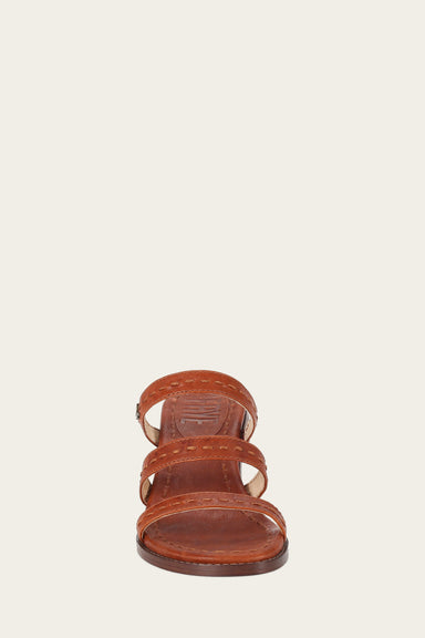 Estelle Strappy Slide - Cognac - Front