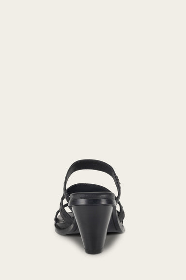 Estelle Strappy Slide - Black - Back