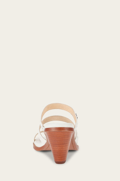 Estelle Strappy Slide - White - Back