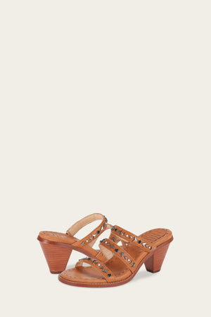 Estelle Studded Slide - Tan - Pair