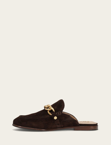 Faith Chain Mule - Chocolate - Inside