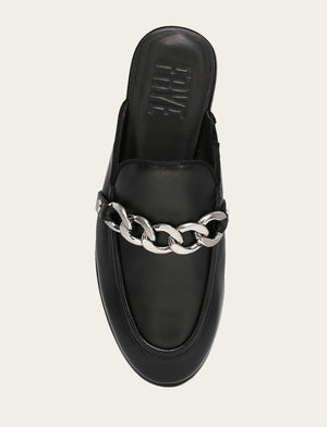 Faith Chain Mule - Black - Top Down