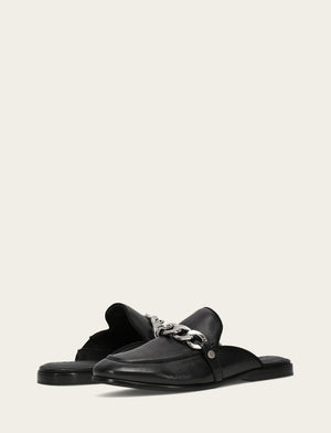 Faith Chain Mule - Black - Pair