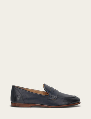 Faith Loafer - Navy - Outside