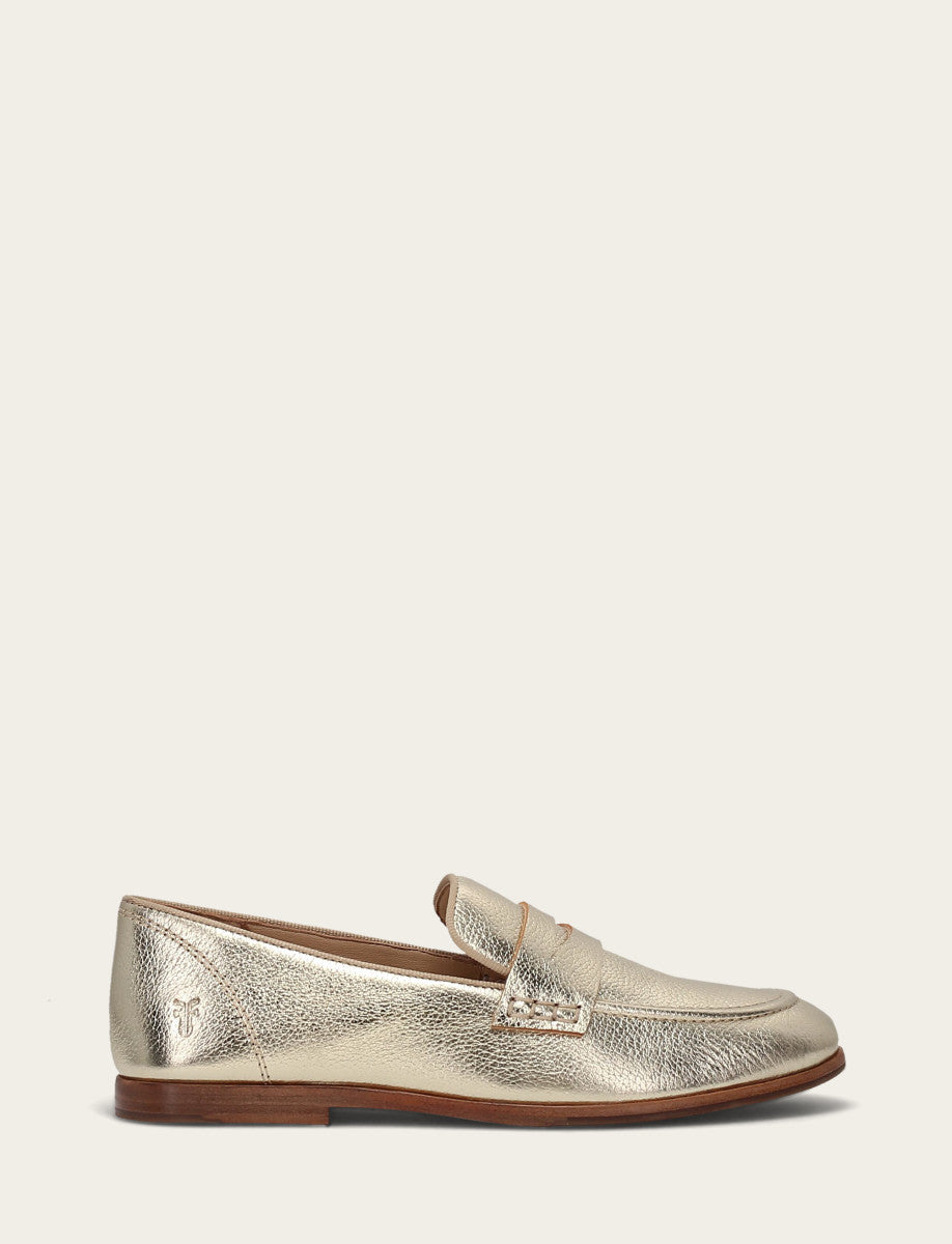 Faith Loafer - Light Gold - Outside
