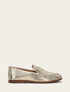 Faith Loafer - Light Gold - Outside