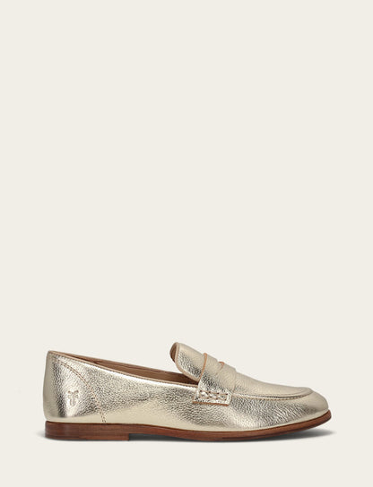 Faith Loafer - Light Gold - Outside