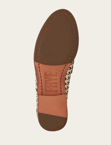 Faith Woven Loafer - Gold - Sole