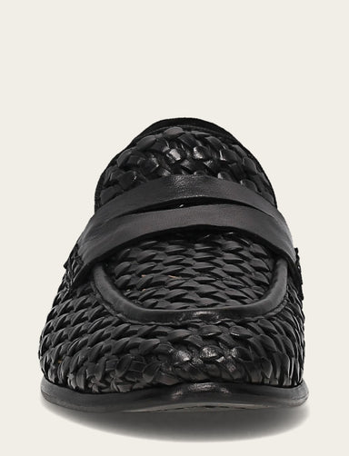 Faith Woven Loafer - Black - Front