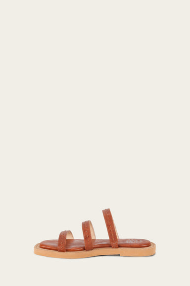 Faye Strappy Slide - Cognac - Inside