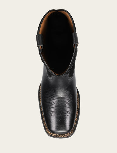 Hauser Deco Stitch - Black/Black - Top Down