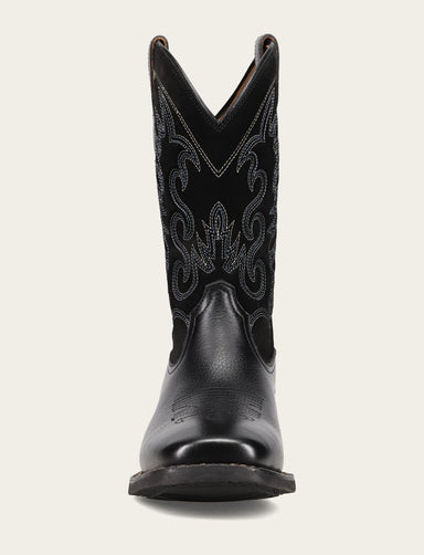 Hauser Deco Stitch - Black/Black - Front