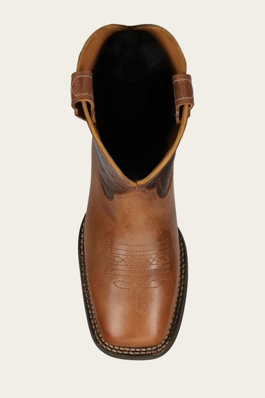 Hauser Logo Stitch - Tan/Tobacco - Top Down