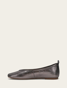 Women’s Platinum Hayley Ballet Flats | The Frye Company
