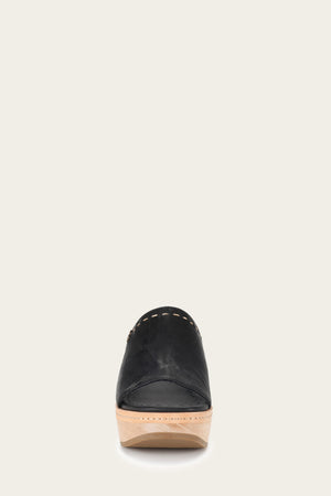 Hazel Slide - Black - Front