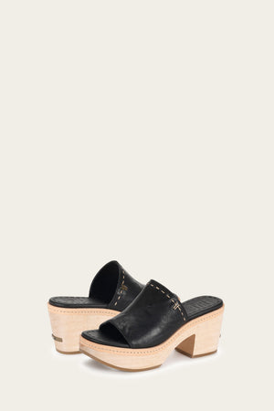 Hazel Slide - Black - Pair