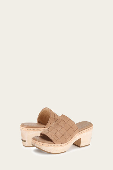 Hazel Woven Slide - Camel - Pair