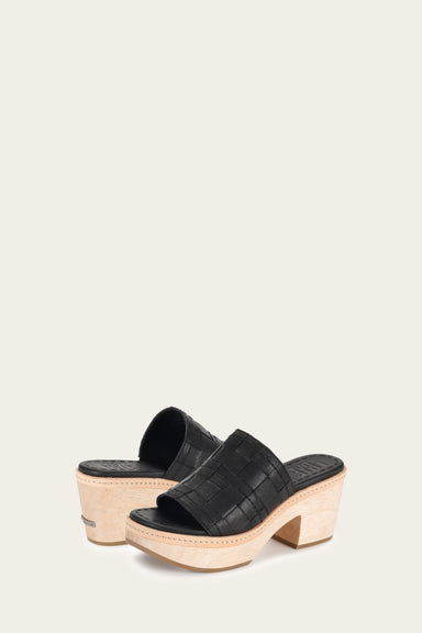 Hazel Woven Slide - Black - Pair