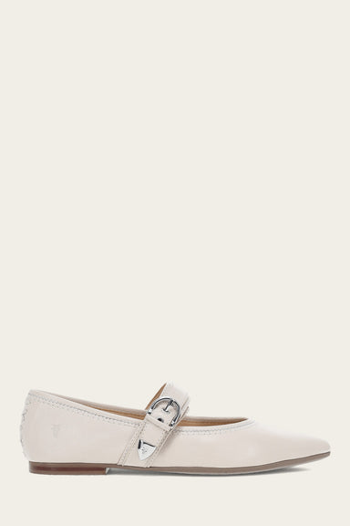Heather Buckle Mary Jane - Ivory - Outside
