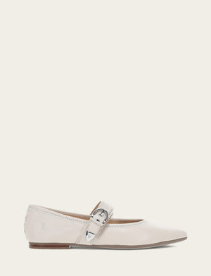 Heather Buckle Mary Jane - Ivory - Outside