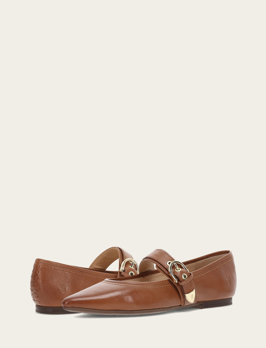 Heather Buckle Mary Jane - Dark Latte - Pair