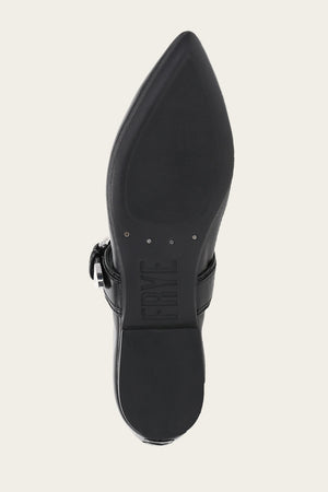 Heather Buckle Mary Jane - Black - Sole