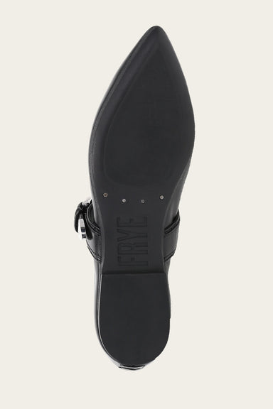 Heather Buckle Mary Jane - Black - Sole