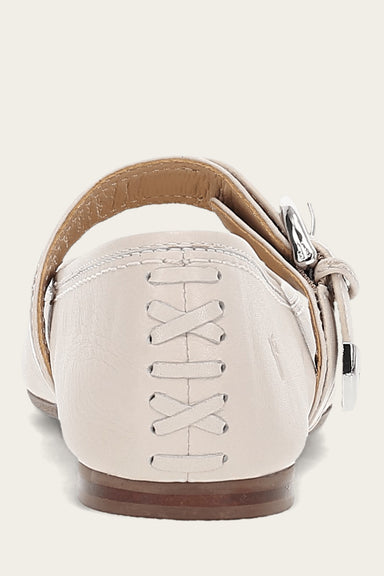 Heather Buckle Mary Jane - Ivory - Back