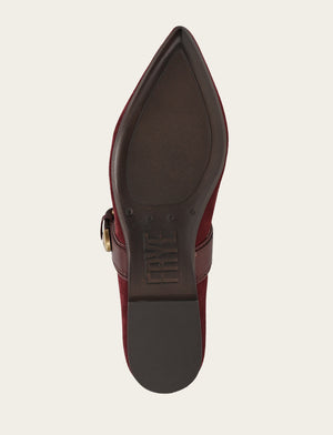 Heather Buckle Mary Jane - Garnet - Sole