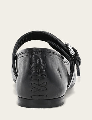 Heather Buckle Mary Jane - Black - Back