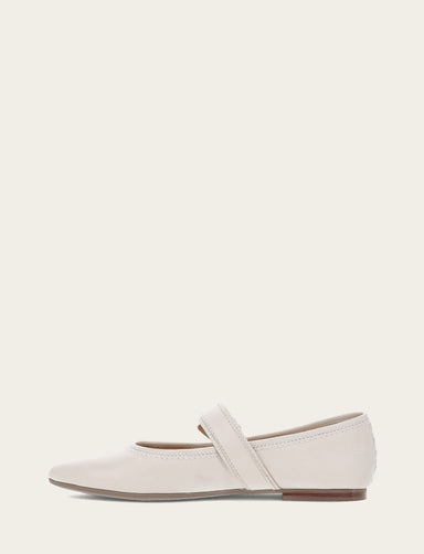 Heather Buckle Mary Jane - Ivory - Inside