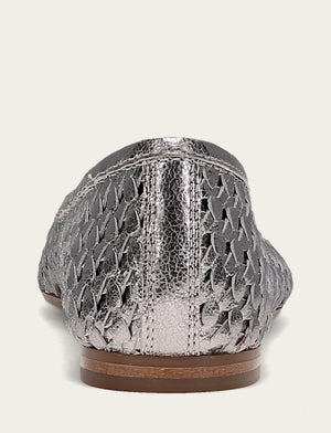 Heather Woven Ballet - Platinum - Back