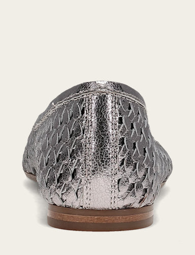 Heather Woven Ballet - Platinum - Back