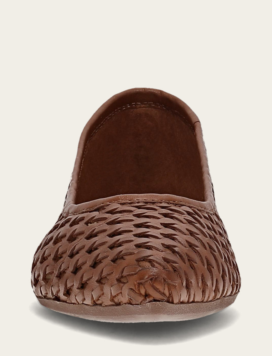Heather Woven Ballet - Cinnamon - Front