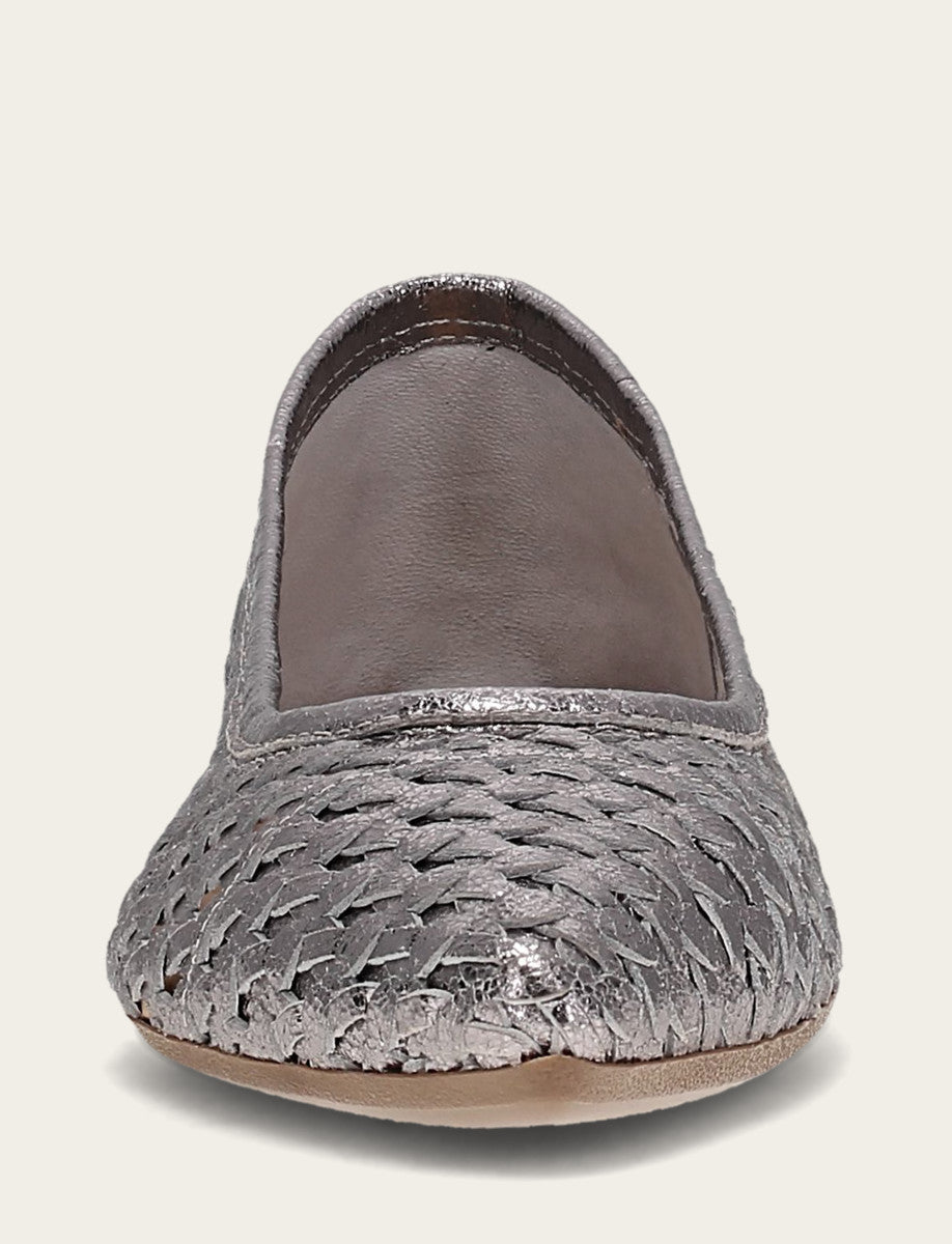 Heather Woven Ballet - Platinum - Front