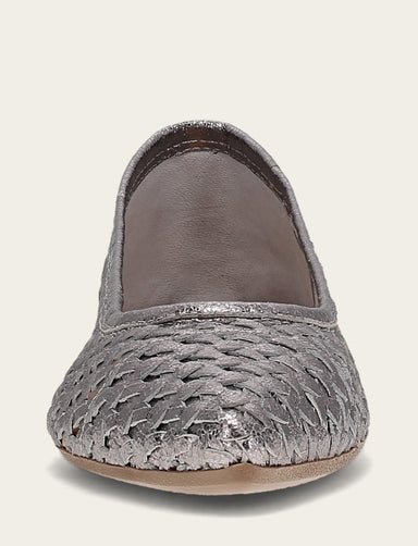 Heather Woven Ballet - Platinum - Front