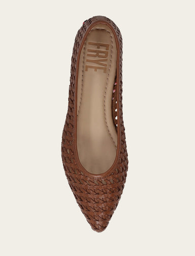 Heather Woven Ballet - Cinnamon - Top Down