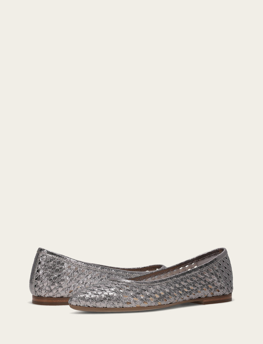 Heather Woven Ballet - Platinum - Pair