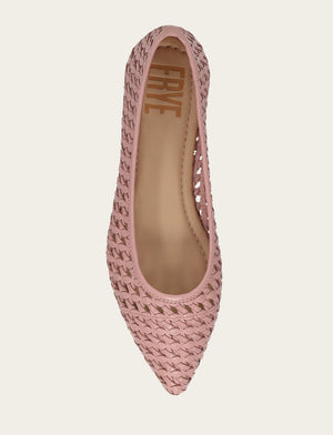 Heather Woven Ballet - Cameo Rose - Top Down