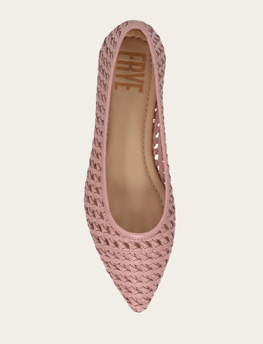 Heather Woven Ballet - Cameo Rose - Top Down