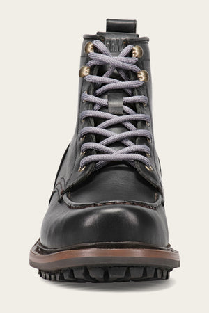 Hudson Workboot Lug - Black - Front